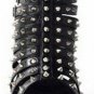 Spike leather high heel platform sandals High quality leather sandals Sex high heel sandal