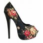 2012 latest china style high heels with classic flowers