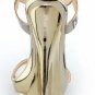 trendy new elegant summer shoes/high platform/golden leather