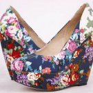 2012 women wedge shoes with new fashion retro-style