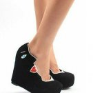 fashion sexy comfortable wedge shoes/special facial high heels