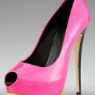 Fashion high heels pink shoes 2012/cute fish toe pumps