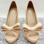 gracy milky leather butterfly party and wedding high heels