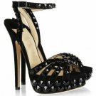 Fashion sexy high heel women dress shoes/sharp revets/high thin heels