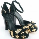 new sexy cute criss-cross metal flower sparklybowknot embellished high heel stiletto