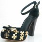 new sexy cute criss-cross metal flower sparklybowknot embellished high heel stiletto
