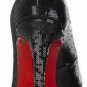 Fashion hot brand high heel shoes for women/black and silver gliter/red sole pumps