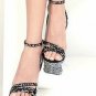 2012 ladies crystal  high heel sandal shoes, newest design