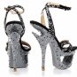 2012 ladies crystal  high heel sandal shoes, newest design