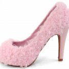 hot selling ! 2012 new design pink patent wool high heel sandals shoes