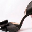 sexy women black peep-toe high hell sandals with beautiful butterfly