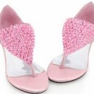 2012 new design pink princess crystal lady sandals shoes