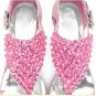2012 new design pink princess crystal lady sandals shoes