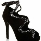 fashion women sexy black sandals shoes with new style crtystal
