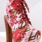 Spring New Style Wood Heel Lady Piercing Sandals Boots