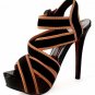 Hot! 2012 fashion fancy womens gladiator sandals/ criss-cross  pumps