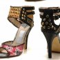 sexy exotic &silver rivet&ankle wrapped high heel shoes