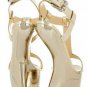 summer fashion newest style high platform golden no heel shoes