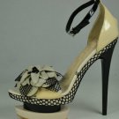 mature ladies' summer party and dance shoes/grace flower /double bottom pumps