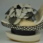 mature ladies' summer party and dance shoes/grace flower /double bottom pumps
