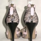 fashion classic lace flower summer casual fish toe high heel shoes