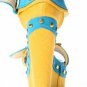 fashion lady blue sandal 2012 with rivet sexy strappy wedge sandals