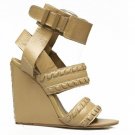 2012 summer new style genuine cow leather wedge shoes woman