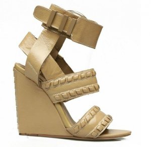 2012 summer new style genuine cow leather wedge shoes woman