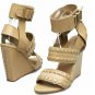 2012 summer new style genuine cow leather wedge shoes woman