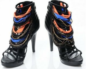 trendy piercing sandals beautiful high heel shoes for ladies/colorful pearl pumps