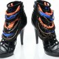 trendy piercing sandals beautiful high heel shoes for ladies/colorful pearl pumps