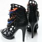 trendy piercing sandals beautiful high heel shoes for ladies/colorful pearl pumps