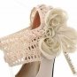 high heel suede pumps for hot girl in 2012/beautiful flower/ shiny diamond /fine jute pumps
