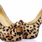 sexy leopard ladies' spring and summer high heel shoes