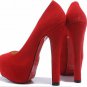 noble lady shoes /wedding and party red patent leather high heel shoes