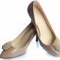popular simple style with pleated flower grey low platform high heel shoes