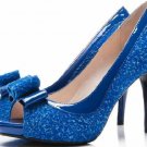 2012 classical women fashion shoes sheepskin high heel shoes with butterfly