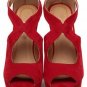 sexy bright red wedges/special design/cute fish toe/high platform shoes