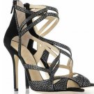 High quality crystal lady leather pumps shoes 2012 Fashion high heel lady sandals