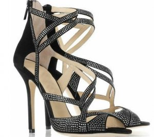 High quality crystal lady leather pumps shoes 2012 Fashion high heel lady sandals