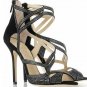 High quality crystal lady leather pumps shoes 2012 Fashion high heel lady sandals