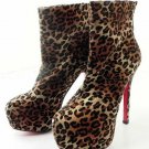 sexy ladies' spring party and shopping boots with red sole high heel shoes