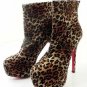 sexy ladies' spring party and shopping boots with red sole high heel shoes