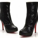 fashion Serpentinite short lady boots women shoes 2012 knight black