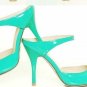 2012fashion bright green patent leather high quality with low price high heel shoes