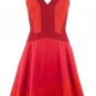 grace fashion red sleeveless cocktail bandage dress