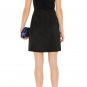2012hot sale pure black simple style cocktail career knee height bandage dress