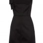 2012hot sale pure black simple style cocktail career knee height bandage dress
