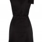 2012hot sale pure black simple style cocktail career knee height bandage dress