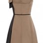elegant ladies' summer career brown&black cocktail high quality bandage dress